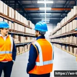 Home 20 물류정보관리사 자격증 취득 후 첫 업무 일기 - A busy modern warehouse interior with diverse logistics professionals wearing business casual attire...